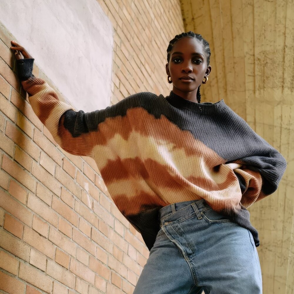 LIKE NEW Pinko Oversized Tie-Dye Effect Sweater